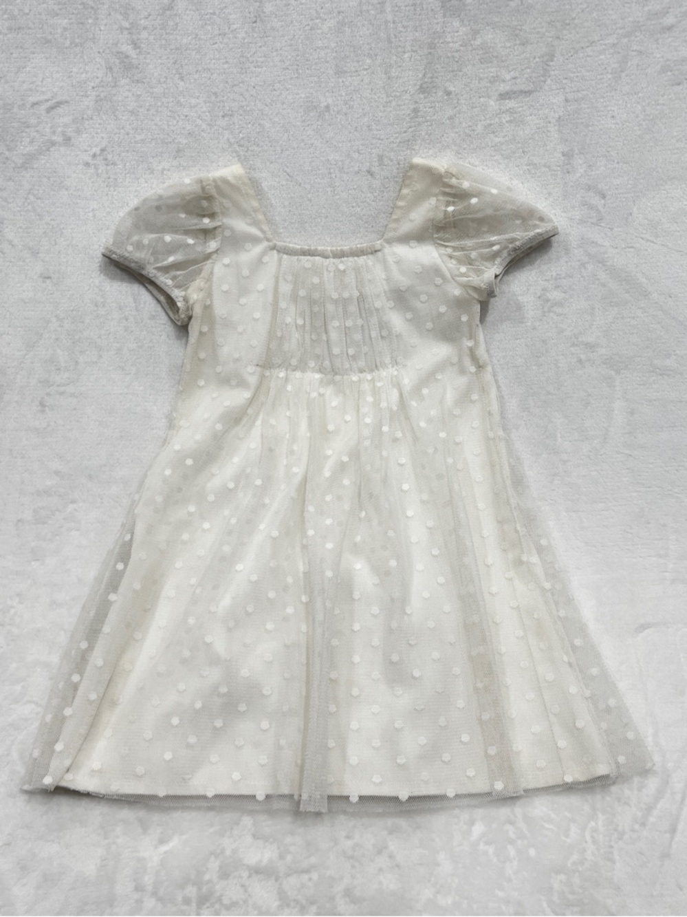 Teresa & Leticia Telle Sheer Dress Girls Kids Size 5T Lined Back Button Closure